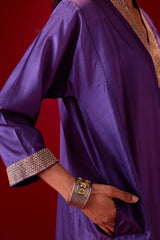 EMBROIDERED TUNIC TROUSER SET