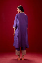 EMBROIDERED TUNIC TROUSER SET