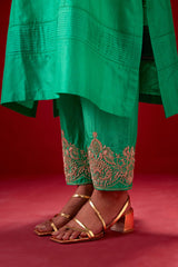 EMBROIDERED TUNIC TROUSER SET