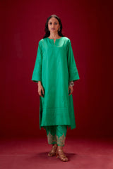 EMBROIDERED TUNIC TROUSER SET