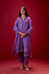 EMBROIDERED TUNIC TROUSER SET