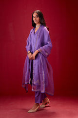 EMBROIDERED TUNIC TROUSER SET