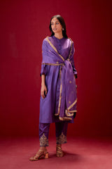 EMBROIDERED TUNIC TROUSER SET