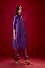 EMBROIDERED TUNIC TROUSER SET