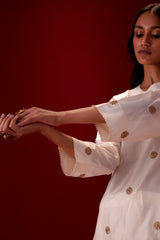 EMBROIDERED TUNIC TROUSER SET