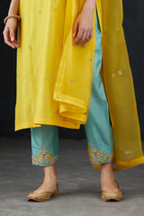 Intricate hand-embroidered Tunic & pants