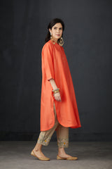 Detailed Shirt tunic with intricate hand embroidered Pants