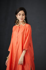 Detailed Shirt tunic with intricate hand embroidered Pants