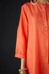 Detailed Shirt tunic with intricate hand embroidered Pants