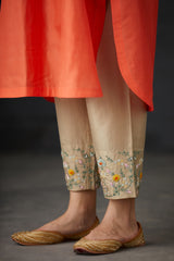 Detailed Shirt tunic with intricate hand embroidered Pants