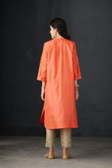 Detailed Shirt tunic with intricate hand embroidered Pants