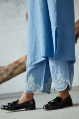 Rounded hem Tunic with Pants