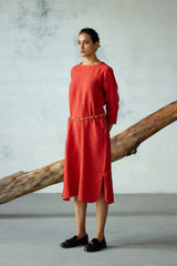 Tunic with rounded hem