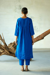 Rounded hem Tunic with Pants