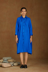 Button-up tunic dress