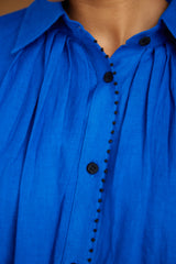 Button-up tunic dress