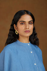 Button-up batwing shirt with Pants