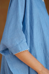 Button-up batwing shirt with Pants