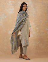 HAND EMBROIDERED DUPATTA- DUNE