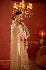 EMBROIDERED TUNIC TROUSER SET- PEARL