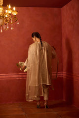 HAND EMBROIDERED DUPATTA- OAT