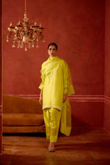 EMBROIDERED TUNIC TROUSER SET- MEADOWS