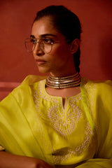EMBROIDERED TUNIC TROUSER SET- MEADOWS