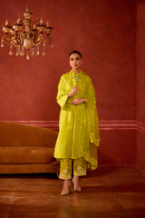 EMBROIDERED TUNIC TROUSER SET- MEADOWS