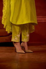 EMBROIDERED TUNIC TROUSER SET- MEADOWS