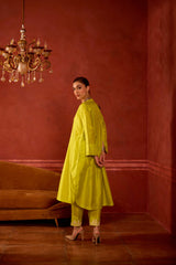 EMBROIDERED TUNIC TROUSER SET- MEADOWS