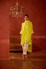 EMBROIDERED TUNIC TROUSER SET- MEADOWS/PEARL