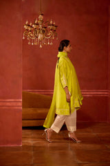 EMBROIDERED TUNIC TROUSER SET- MEADOWS/PEARL