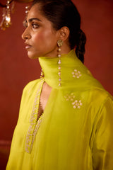 EMBROIDERED TUNIC TROUSER SET- MEADOWS/PEARL