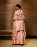 EMBROIDERED TUNIC TROUSER SET- BLUSH