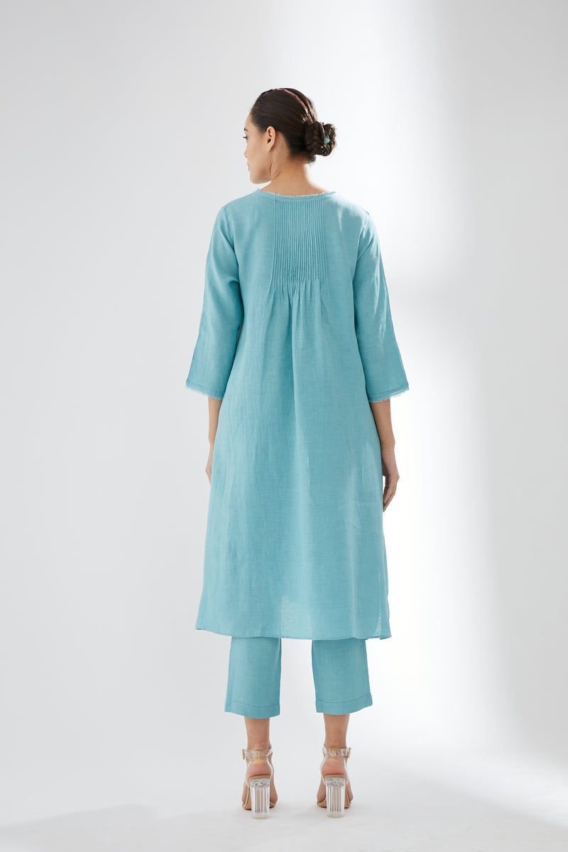 Tunic with Rounded Hem, With Pants
