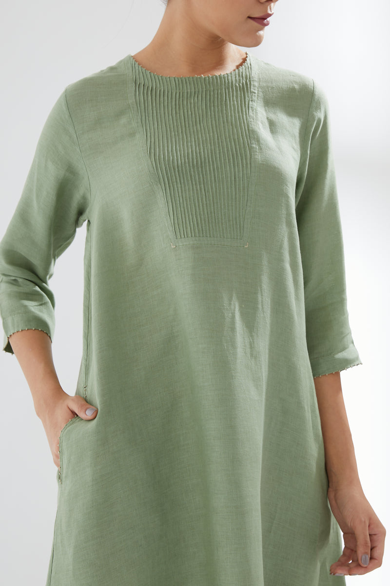 Rounded Hem Tunic With Pants