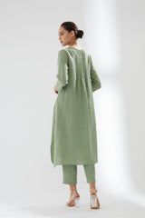 Tunic with Rounded Hem With Pants