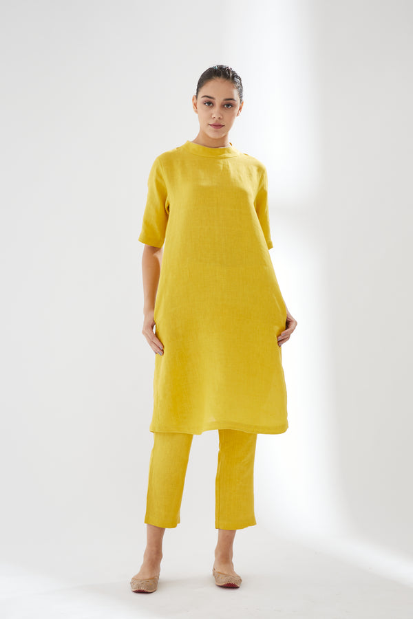 High Collar Tunic With Pants