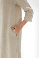 Tunic with Rounded Hem, With Pants
