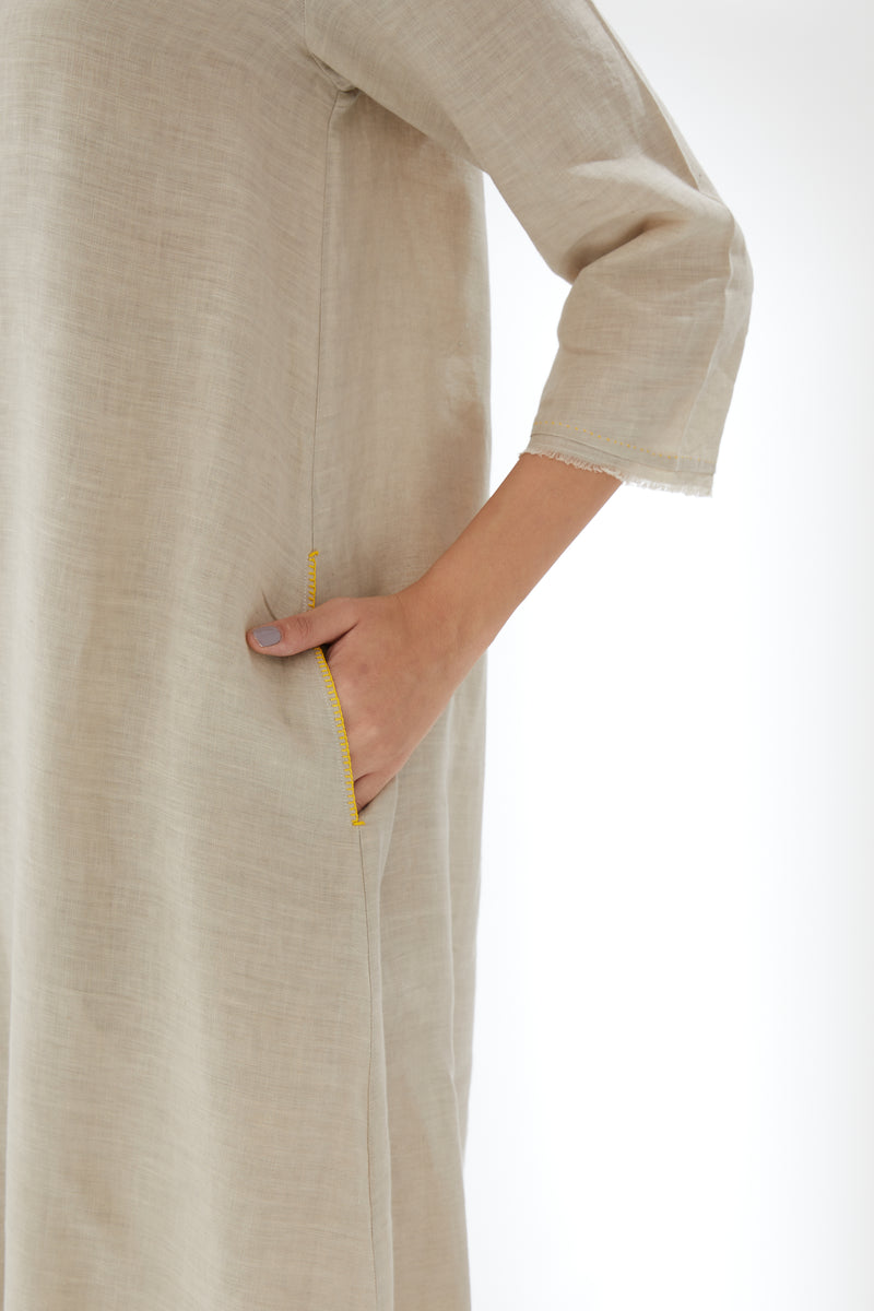 Tunic with Rounded Hem, With Pants