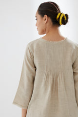 Tunic with Rounded Hem, With Pants