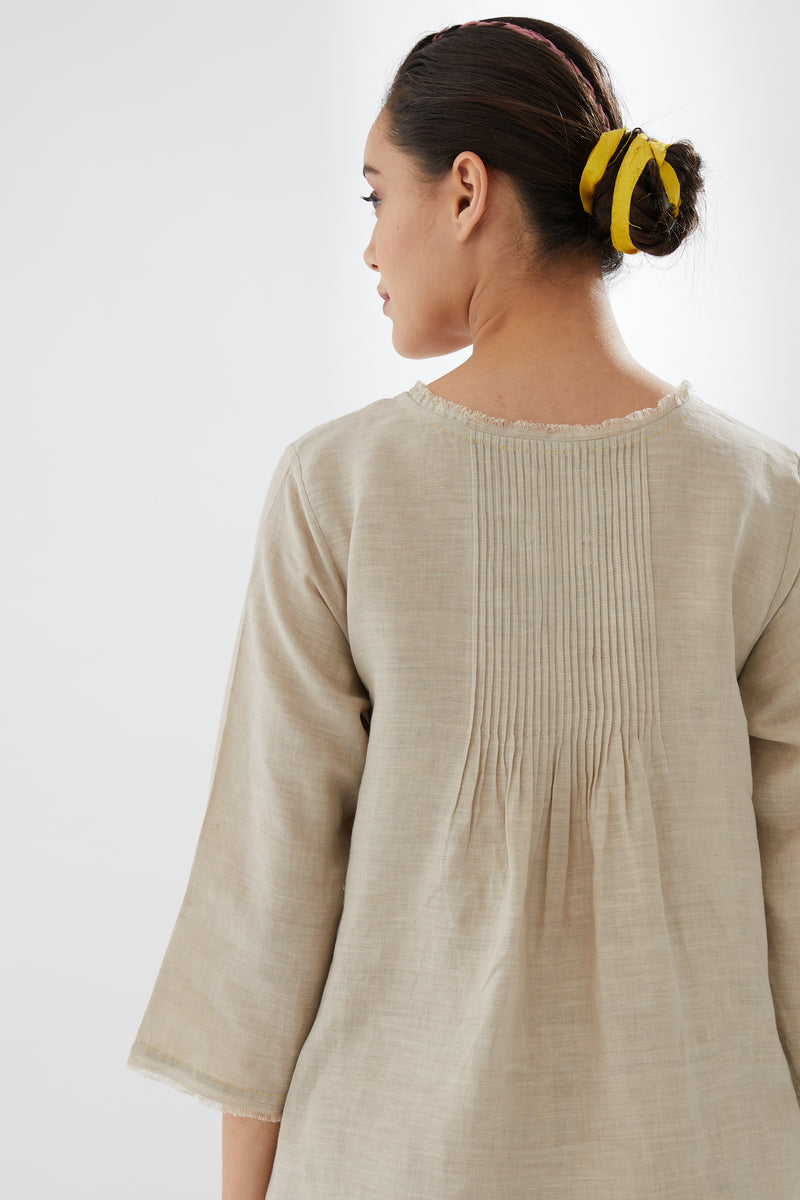 Tunic with Rounded Hem, With Pants