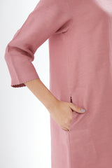 Rounded Hem Tunic With Pants