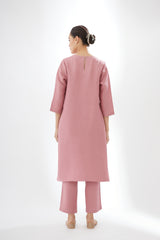 Rounded Hem Tunic With Pants