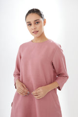 Rounded Hem Tunic With Tunic