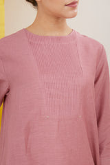 Rounded Hem Tunic With Pants