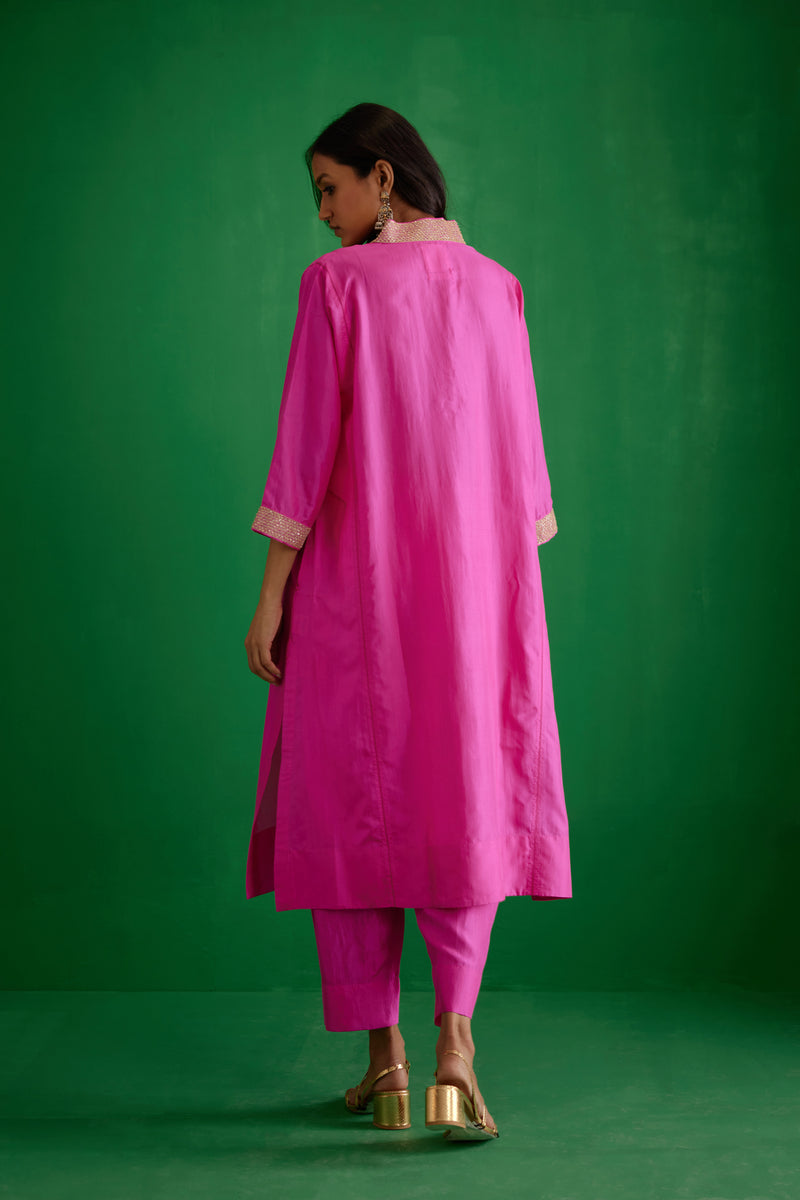 EMBROIDERED TUNIC TROUSER SET