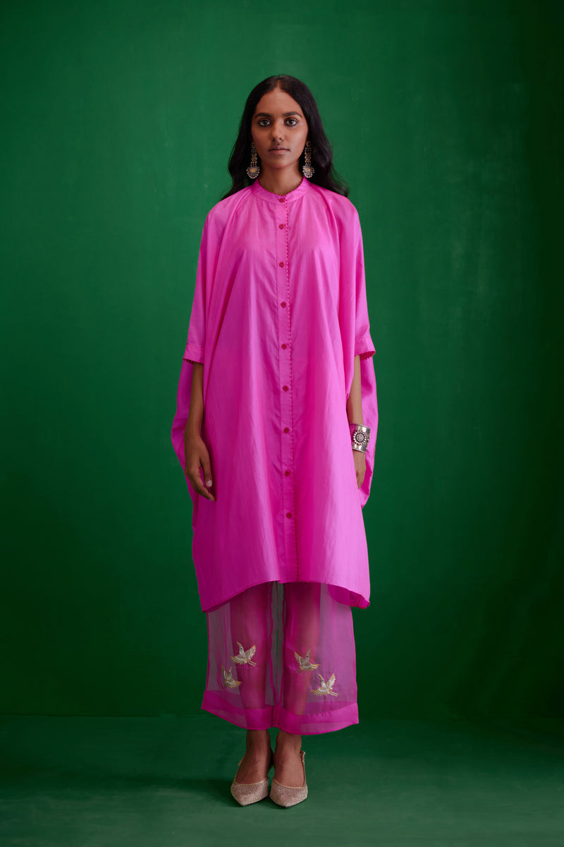 EMBROIDERED TUNIC TROUSER SET