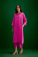 EMBROIDERED TUNIC TROUSER SET
