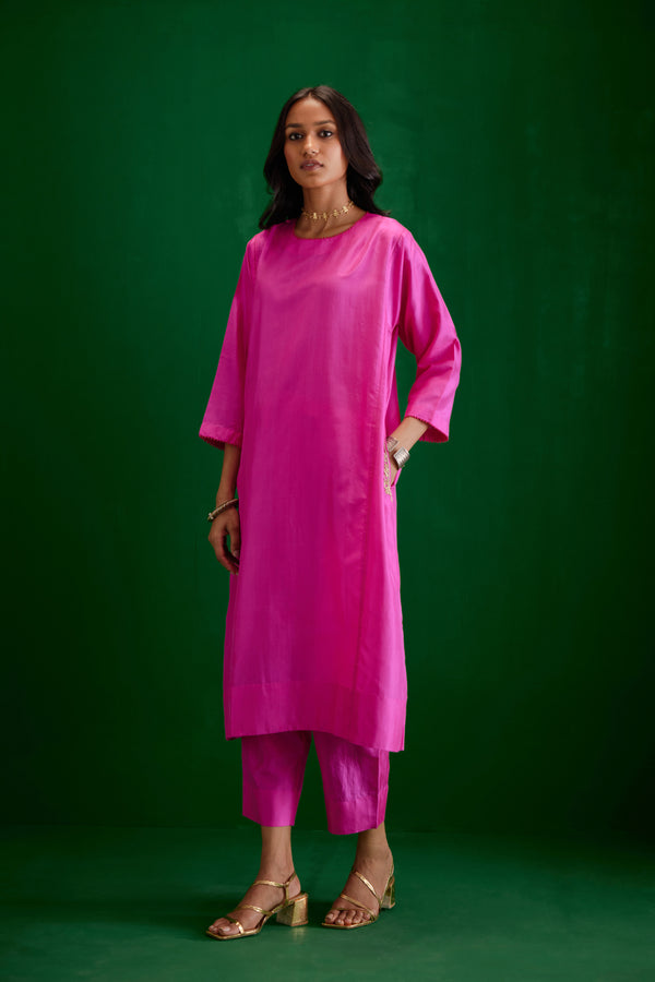 EMBROIDERED TUNIC TROUSER SET